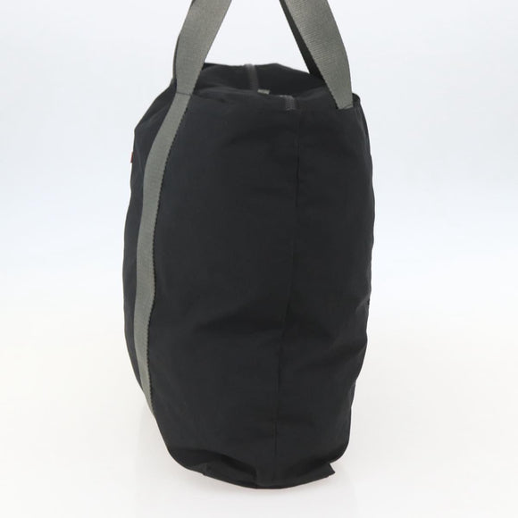 PRADA Sports Hand Bag Nylon Black Silver Auth 160518