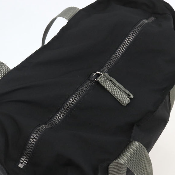 PRADA Sports Hand Bag Nylon Black Silver Auth 160518