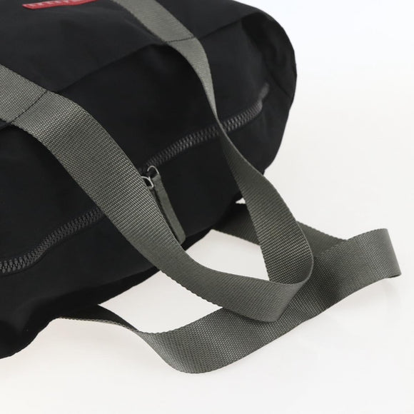 PRADA Sports Hand Bag Nylon Black Silver Auth 160518