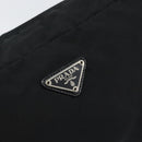 PRADA Pouch Nylon Black Silver Auth 160519-17