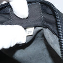 PRADA Pouch Nylon Black Silver Auth 160519-12