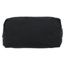 PRADA Pouch Nylon Black Silver Auth 160519-2