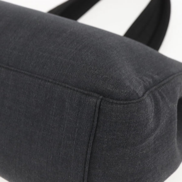 PRADA Sports Backpack Canvas Black Silver Auth 160521
