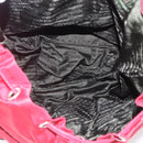PRADA Backpack Nylon Red Silver Auth 160522-20