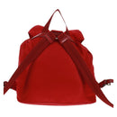 PRADA Backpack Nylon Red Silver Auth 160522-3