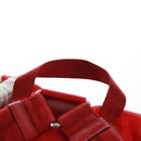 PRADA Backpack Nylon Red Silver Auth 160522-8