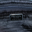PRADA Hand Bag Nylon Khaki Silver Auth 160524-17