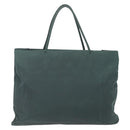 PRADA Hand Bag Nylon Khaki Silver Auth 160524-2
