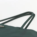 PRADA Hand Bag Nylon Khaki Silver Auth 160524-8