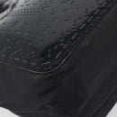 PRADA Hand Bag Enamel Black Silver Auth 160525-14