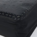 PRADA Hand Bag Enamel Black Silver Auth 160525-15
