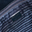 PRADA Hand Bag Enamel Black Silver Auth 160525-10