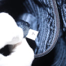 PRADA Hand Bag Enamel Black Silver Auth 160525-12