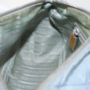 PRADA Shoulder Bag Nylon Enamel Light Blue Silver Auth 160526-22