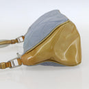 PRADA Shoulder Bag Nylon Enamel Light Blue Silver Auth 160526-3