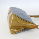 PRADA Shoulder Bag Nylon Enamel Light Blue Silver Auth 160526-4