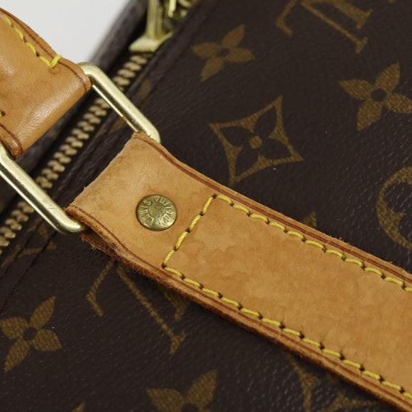 LOUIS VUITTON Monogram Keepall 55 Boston Bag M41424 LV Auth 160532