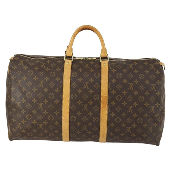 LOUIS VUITTON Monogram Keepall 55 Boston Tasche M41424 LV Auth 160532