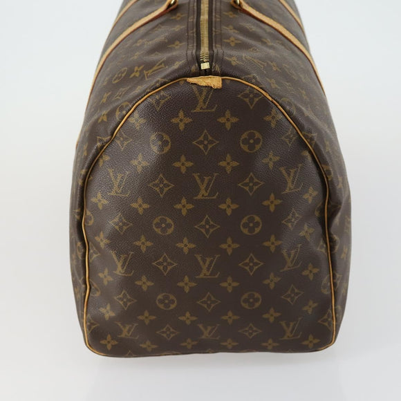 LOUIS VUITTON Monogram Keepall 55 Boston Bag M41424 LV Auth 160532