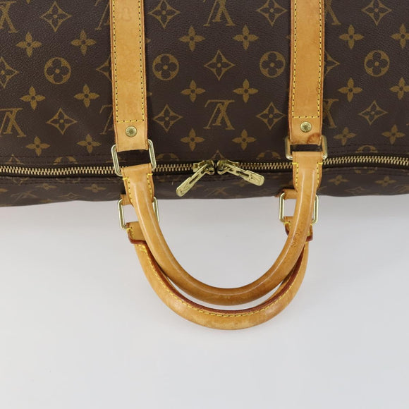 LOUIS VUITTON Monogram Keepall 55 Boston Bag M41424 LV Auth 160532