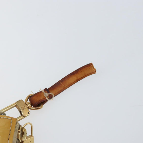 LOUIS VUITTON Vernis Lexington Accessory Pouch Beige M91010 LV Auth 160549
