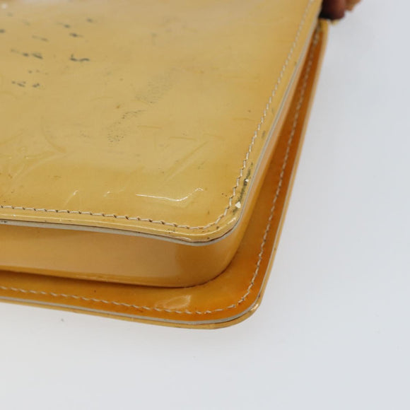 LOUIS VUITTON Vernis Lexington Accessory Pouch Beige M91010 LV Auth 160549
