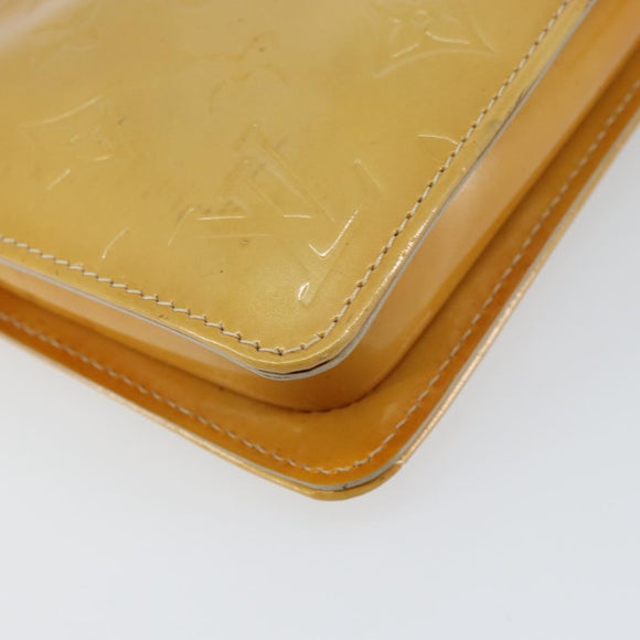 LOUIS VUITTON Vernis Lexington Accessory Pouch Beige M91010 LV Auth 160549