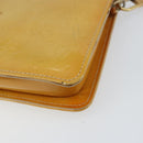LOUIS VUITTON Vernis Lexington Accessory Pouch Beige M91010 LV Auth 160549-15
