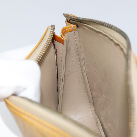 LOUIS VUITTON Vernis Lexington Accessory Pouch Beige M91010 LV Auth 160549