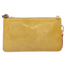 LOUIS VUITTON Vernis Lexington Accessory Pouch Beige M91010 LV Auth 160549-3