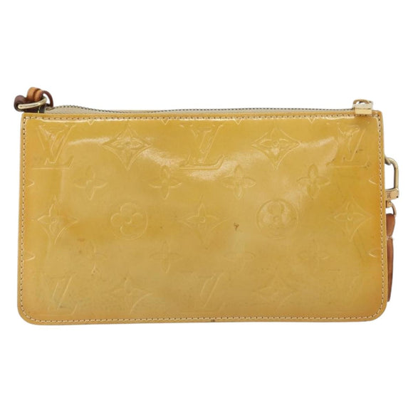 LOUIS VUITTON Vernis Lexington Accessory Pouch Beige M91010 LV Auth 160549