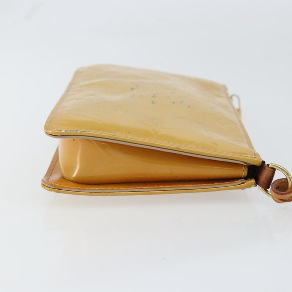LOUIS VUITTON Vernis Lexington Accessory Pouch Beige M91010 LV Auth 160549