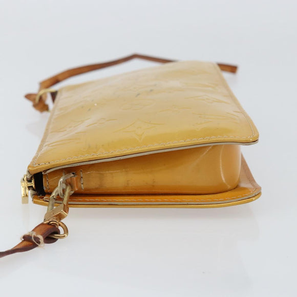 LOUIS VUITTON Vernis Lexington Accessory Pouch Beige M91010 LV Auth 160549