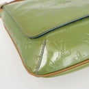 LOUIS VUITTON Vernis Thompson Street Shoulder Bag Baby Blue M91009 Auth 160550-15