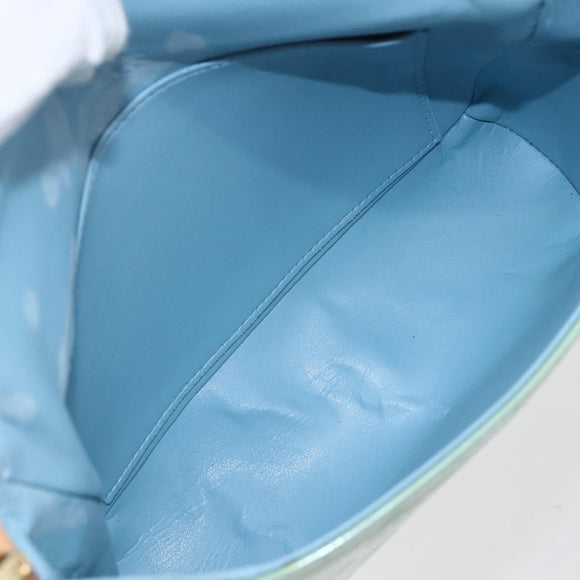 LOUIS VUITTON Vernis Thompson Street Shoulder Bag Baby Blue M91009 Auth 160550