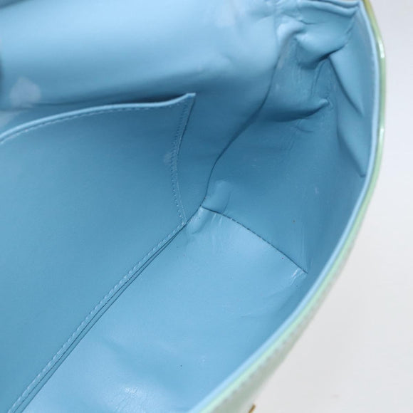 LOUIS VUITTON Vernis Thompson Street Shoulder Bag Baby Blue M91009 Auth 160550