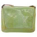 LOUIS VUITTON Vernis Thompson Street Shoulder Bag Baby Blue M91009 Auth 160550-2