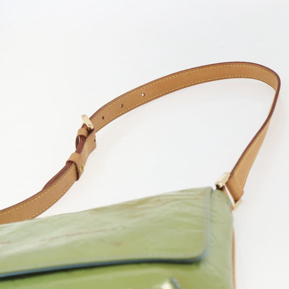 LOUIS VUITTON Vernis Thompson Street Shoulder Bag Baby Blue M91009 Auth 160550