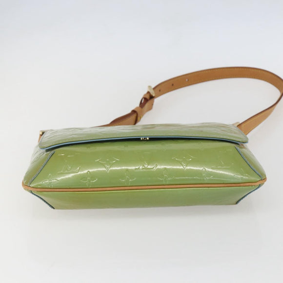LOUIS VUITTON Vernis Thompson Street Shoulder Bag Baby Blue M91009 Auth 160550