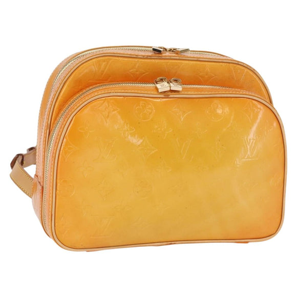 LOUIS VUITTON Monogram Vernis Marley Backpack Yellow M91040 LV Auth 160551