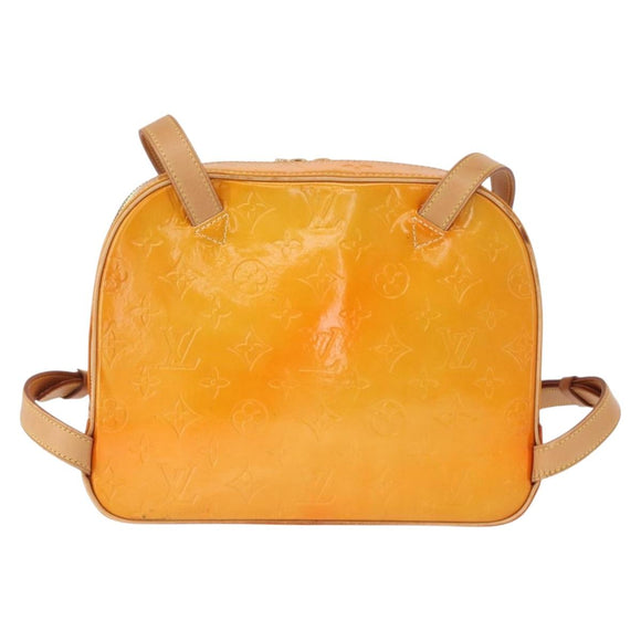 LOUIS VUITTON Monogram Vernis Marley Backpack Yellow M91040 LV Auth 160551