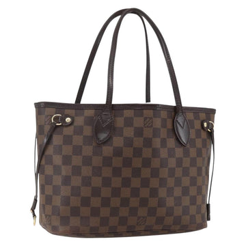 LOUIS VUITTON Damier Ebene Neverfull PM Tote Bag N51109 LV Auth 160553
