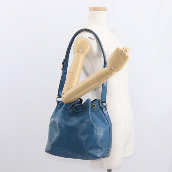 LOUIS VUITTON Epi Petit Noe Shoulder Bag Blue M44105 LV Auth 160554