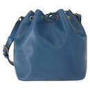 LOUIS VUITTON Epi Petit Noe Shoulder Bag Blue M44105 LV Auth 160554-2