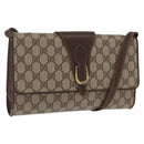 GUCCI GG Supreme Shoulder Bag PVC Beige Gold 904 02 050 Auth 160557-1