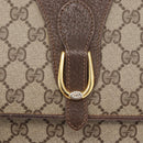 GUCCI GG Supreme Shoulder Bag PVC Beige Gold 904 02 050 Auth 160557-17