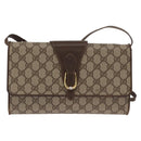 GUCCI GG Supreme Shoulder Bag PVC Beige Gold 904 02 050 Auth 160557-13