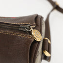 GUCCI GG Supreme Web Sherry Line Shoulder Bag PVC Beige Gold Auth 160559-10