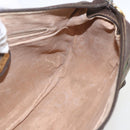 GUCCI GG Supreme Web Sherry Line Shoulder Bag PVC Beige Gold Auth 160559-20