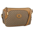 GUCCI Micro GG Supreme Shoulder Bag PVC Beige Gold Auth 160560-1